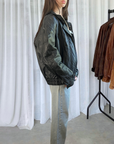 Zella Leather Bomber
