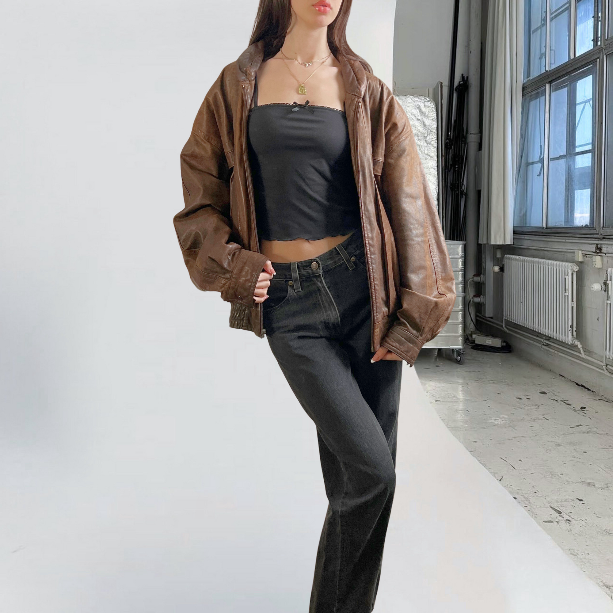 Danier Leather Bomber