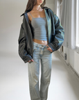 BLK Vegan Leather Bomber