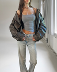 BRN Vegan Leather Bomber