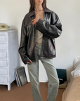 Burgundy Leather Jacket
