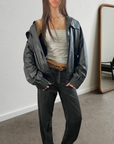 Lana Leather Bomber