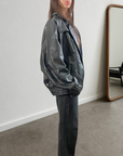 Lana Leather Bomber