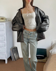 Burgundy Leather Jacket