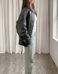 Gaia Leather Bomber