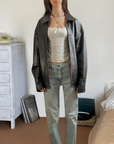 Burgundy Leather Jacket