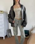Burgundy Leather Jacket