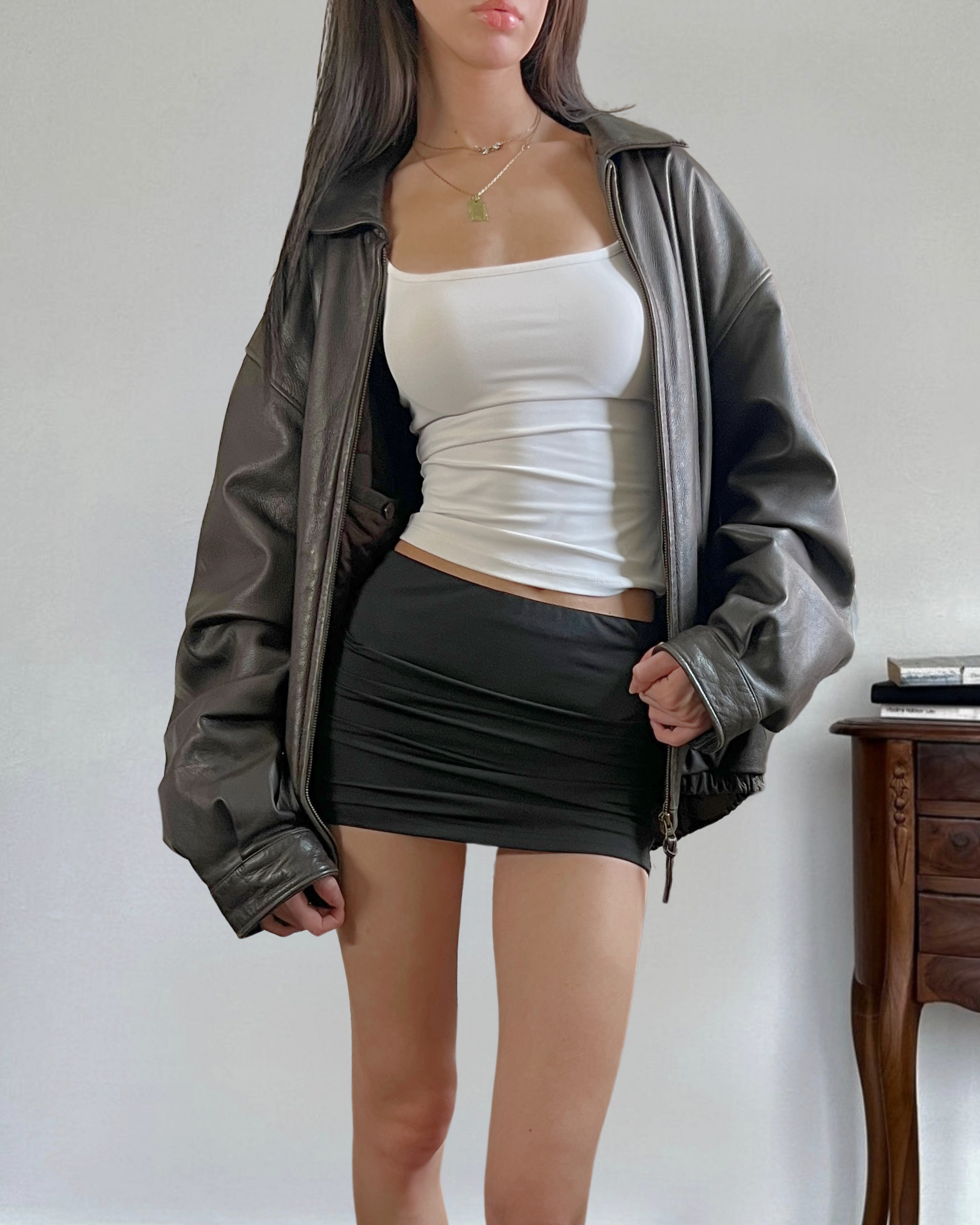 Club Leather Bomber
