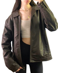 Italy Leather Bomber