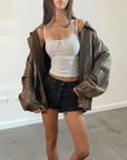 London Leather Bomber