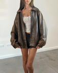 London Leather Bomber
