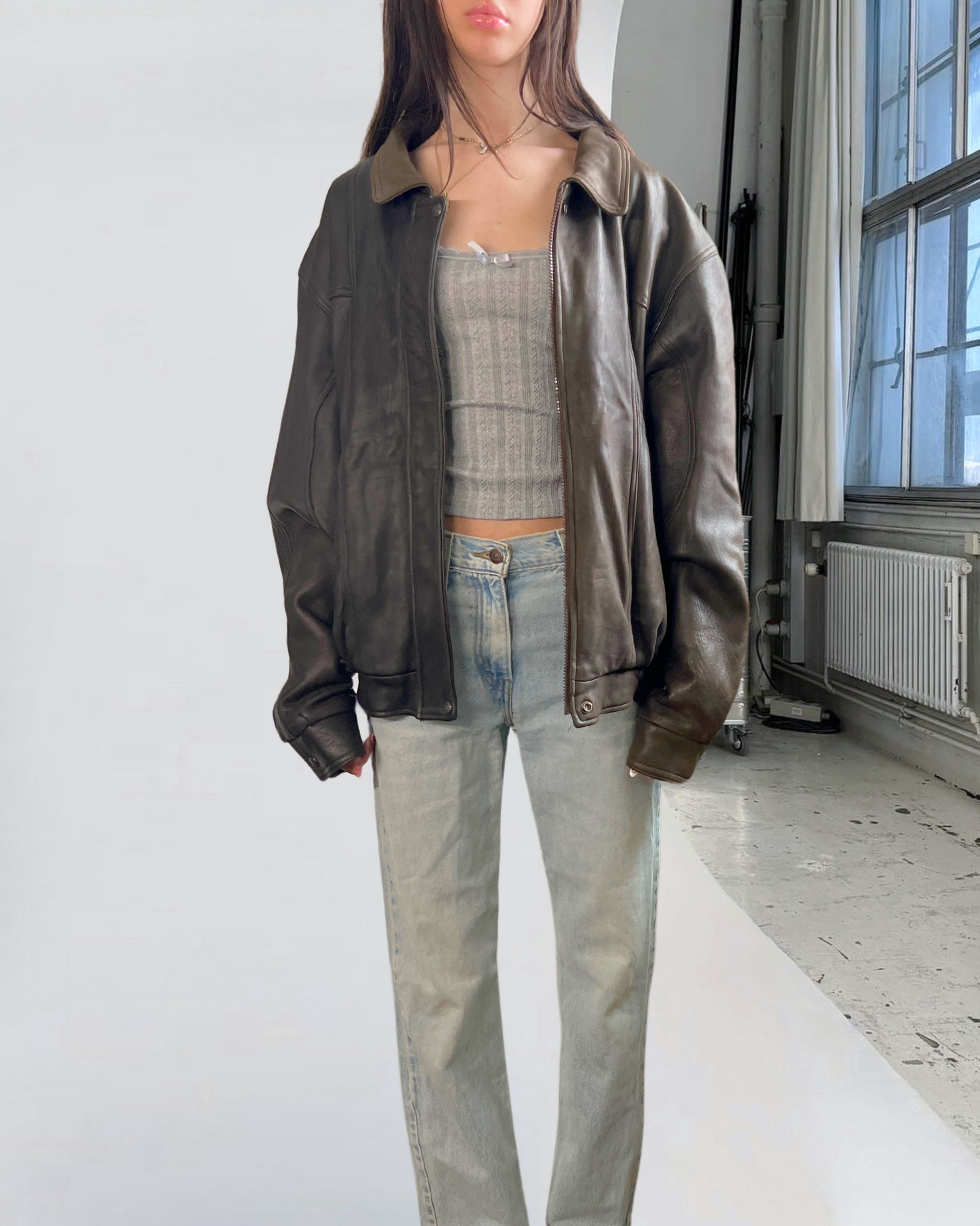 Old Mill Leather Bomber