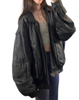 Pelle Cuir Vintage Bomber