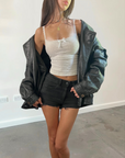 Milano Leather Bomber