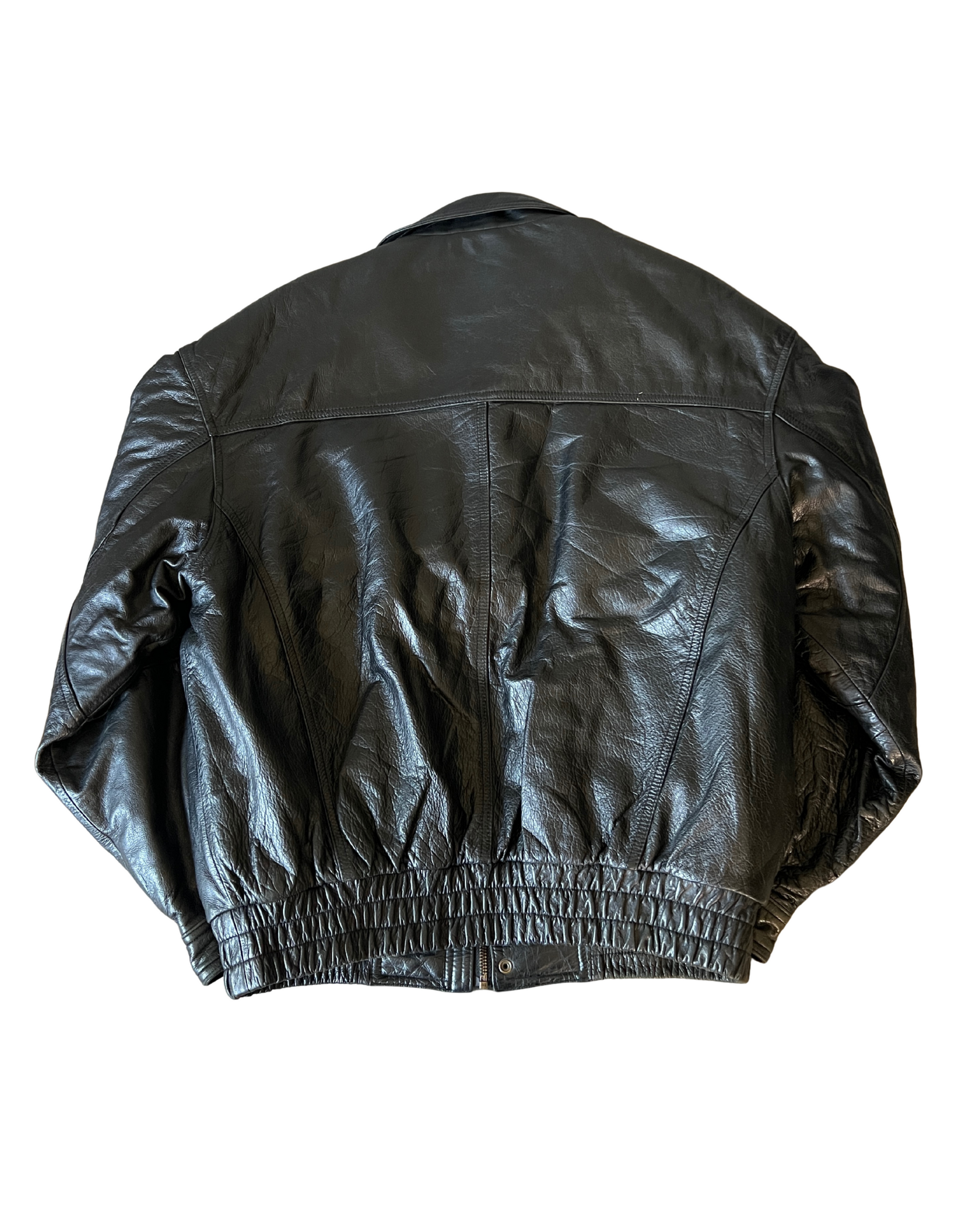 Moores leather Bomber