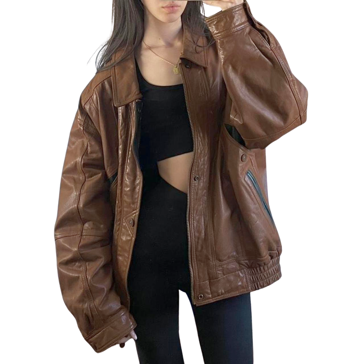 Cricketeer Vintage Leather Bomber