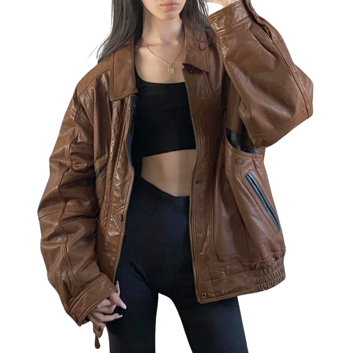 Cricketeer Vintage Leather Bomber