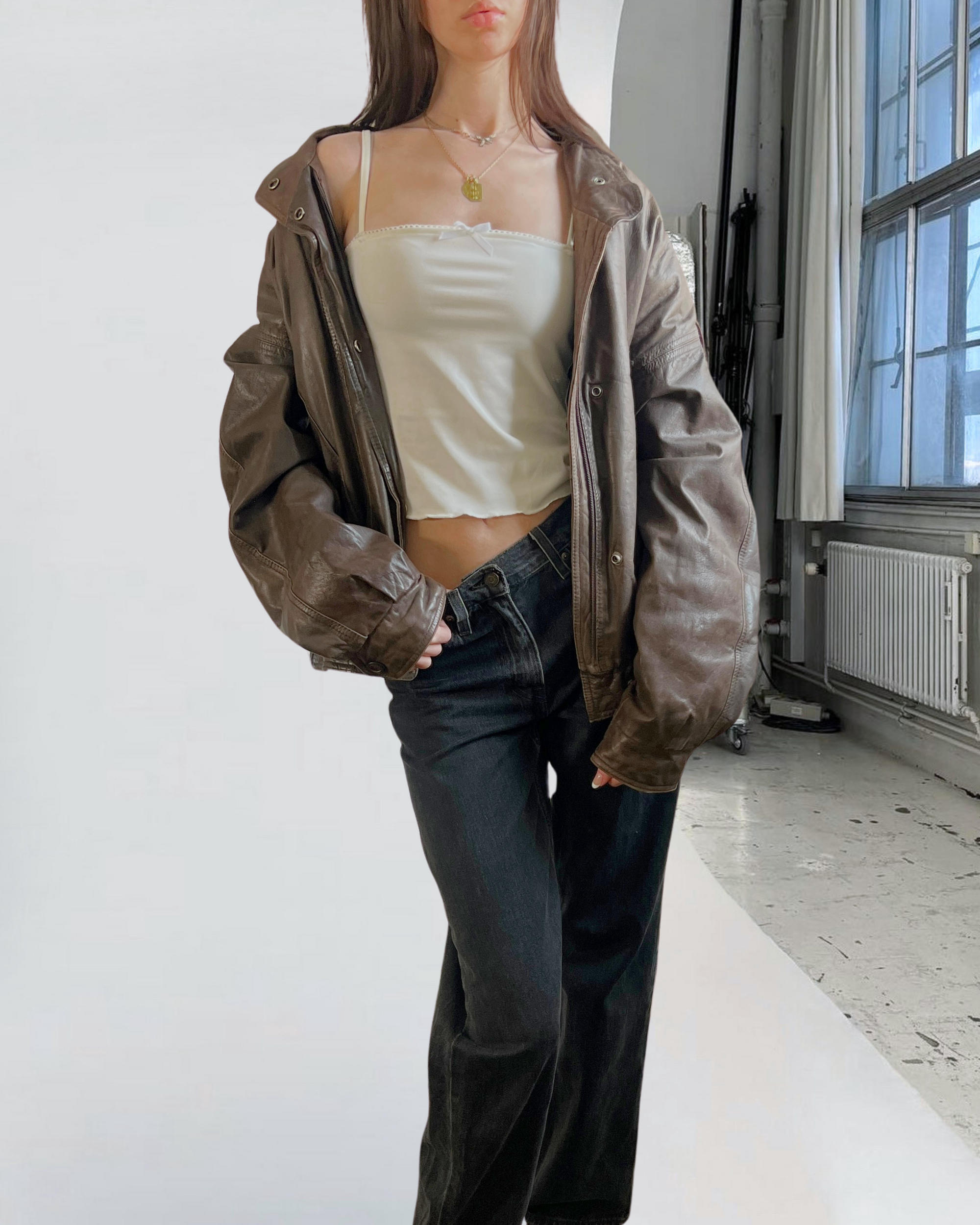 Danier Leather Bomber