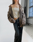 Danier Leather Bomber