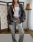 Napa Leather Bomber