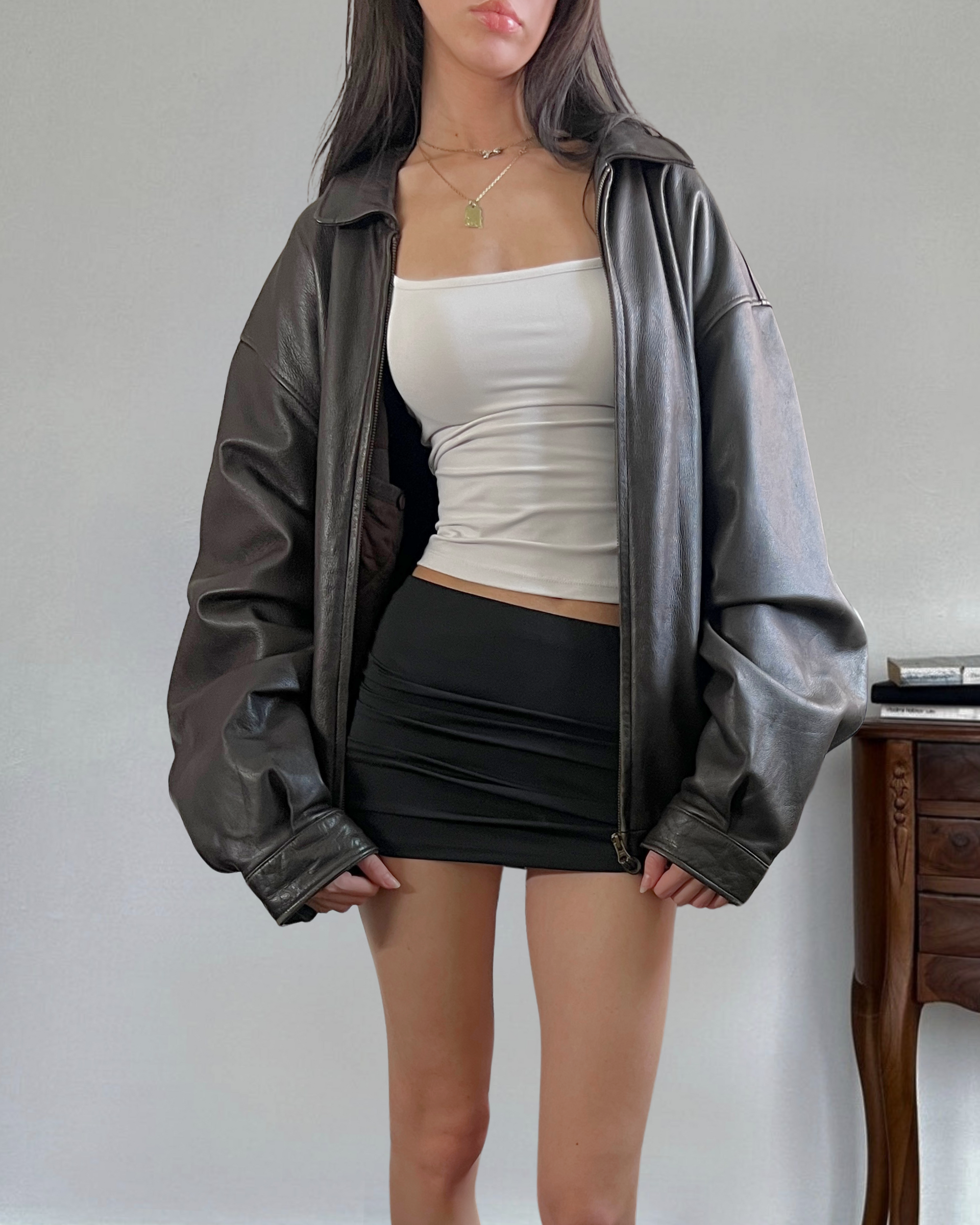 Club Leather Bomber