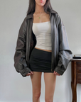 Club Leather Bomber