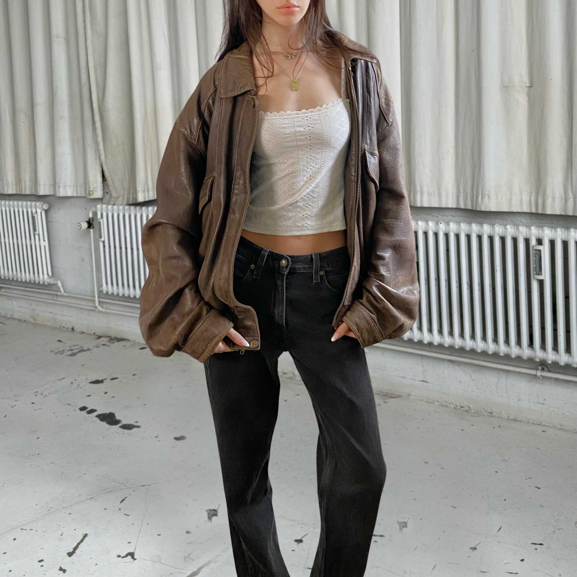 Danier Leather Bomber