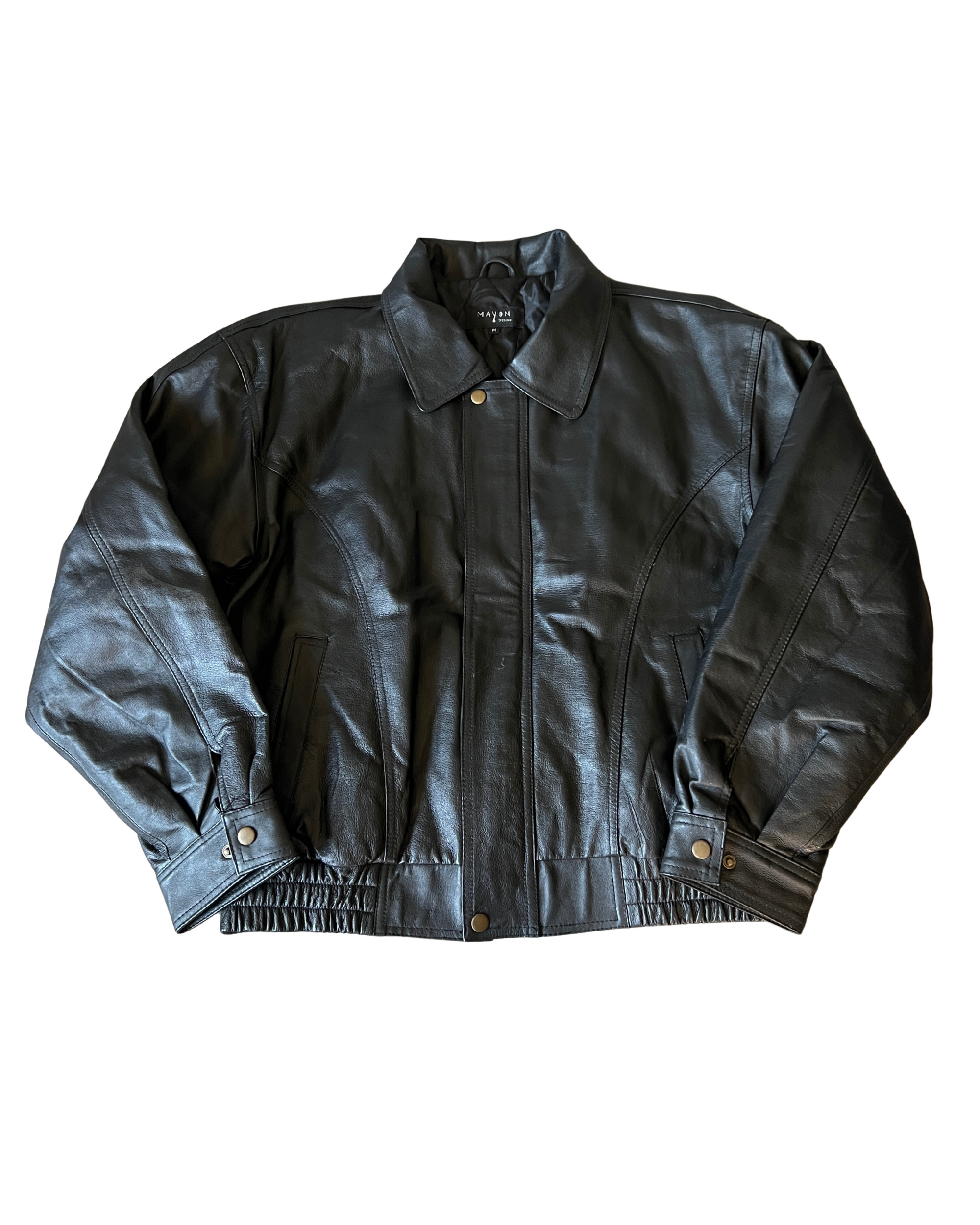 Mayon Leather Bomber