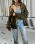 Remy Leather Bomber