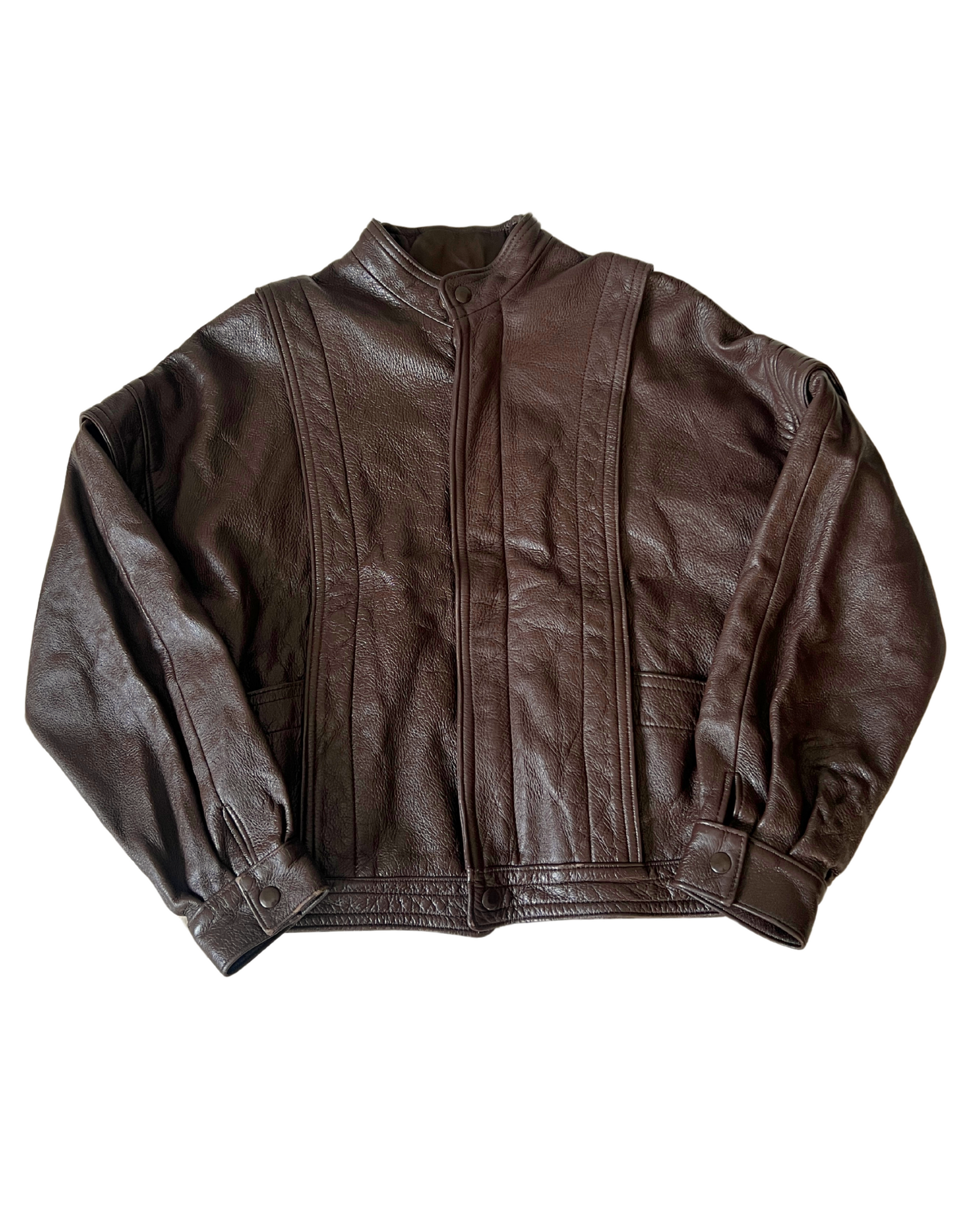 Elly Leather Bomber
