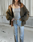 Remy Leather Bomber