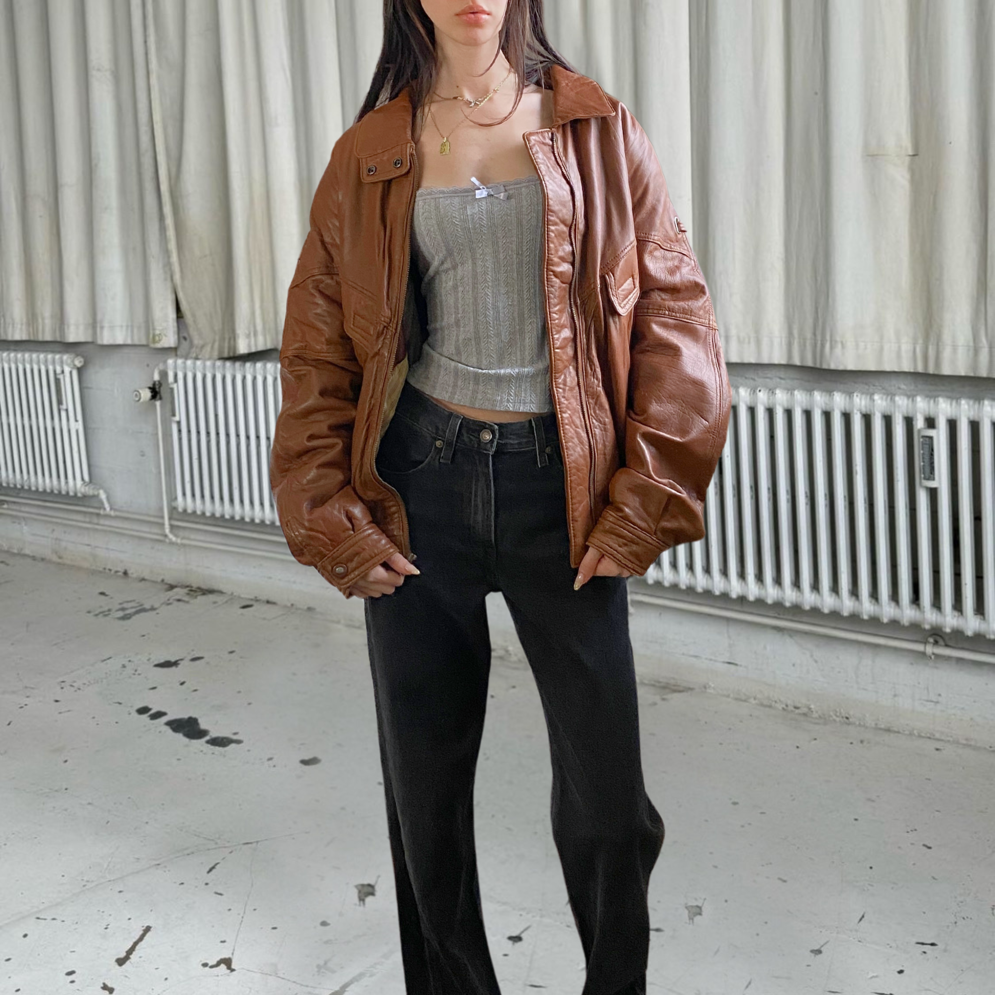 Boulevard Club Leather Bomber