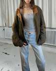 Remy Leather Bomber