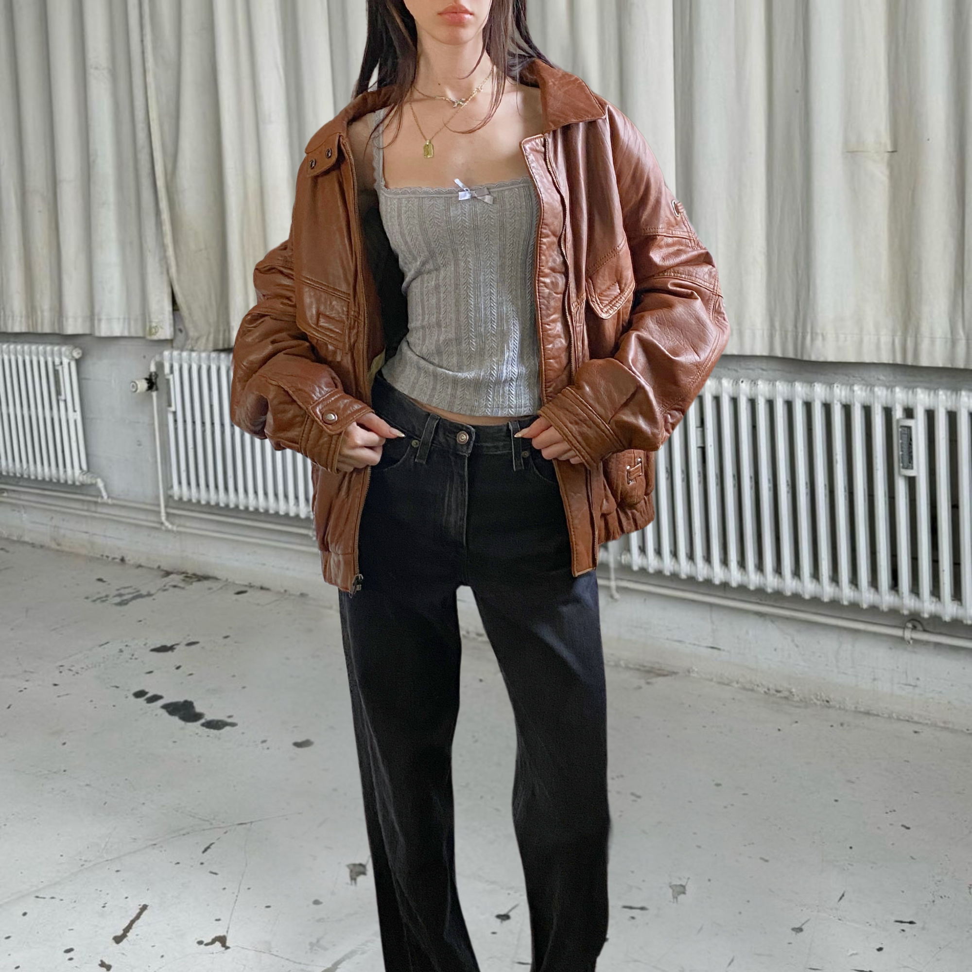 Boulevard Club Leather Bomber