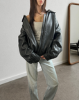 Kiara Leather Bomber