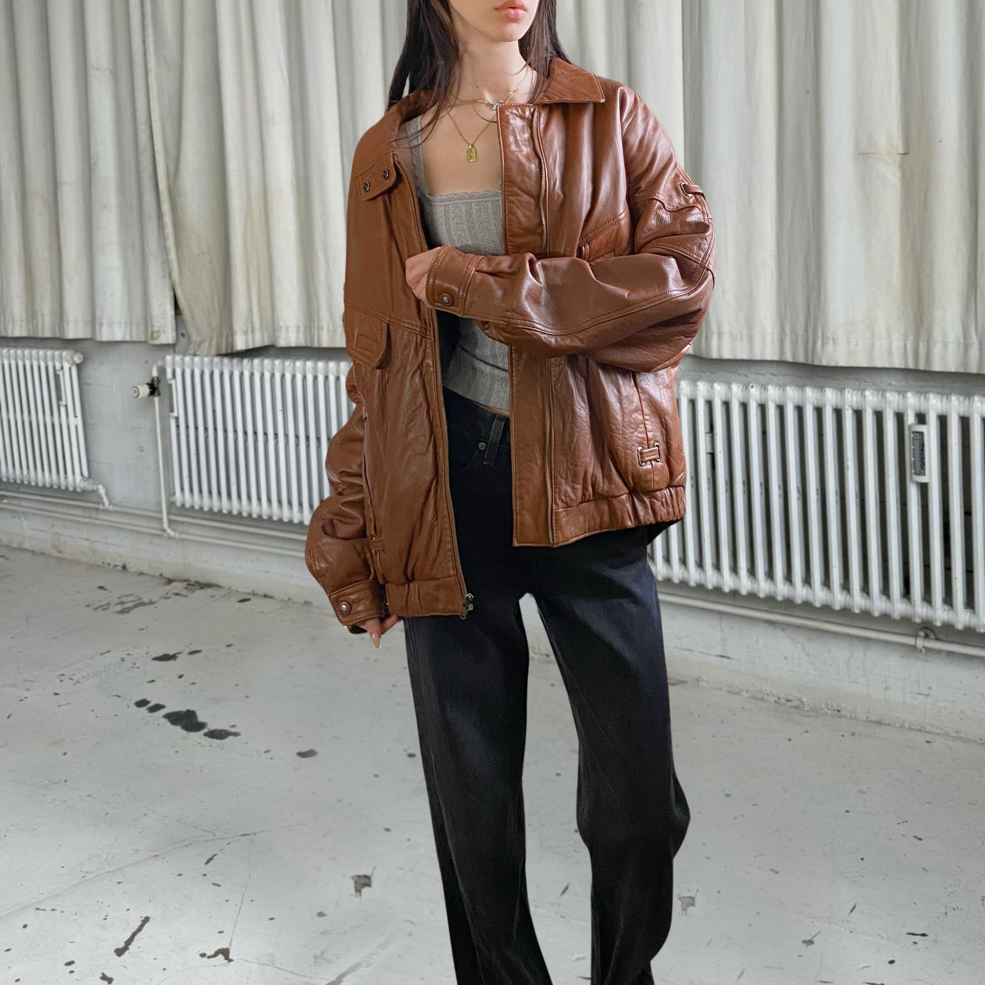 Boulevard Club Leather Bomber