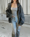 Grench Leather Bomber
