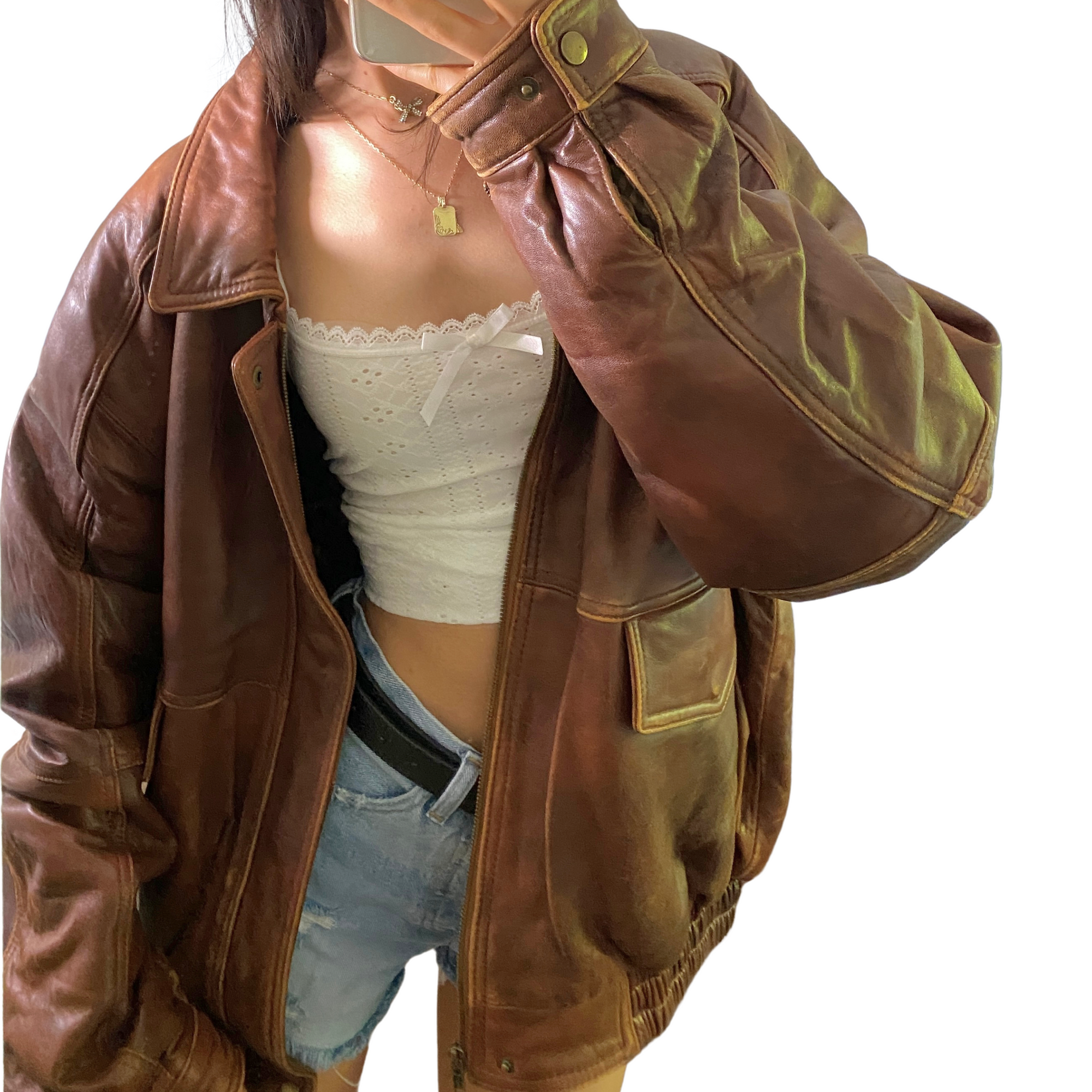 Canyon Leather Bomber