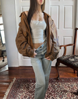 Dreamy Leather Bomber