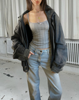 Grench Leather Bomber