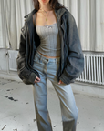 Grench Leather Bomber