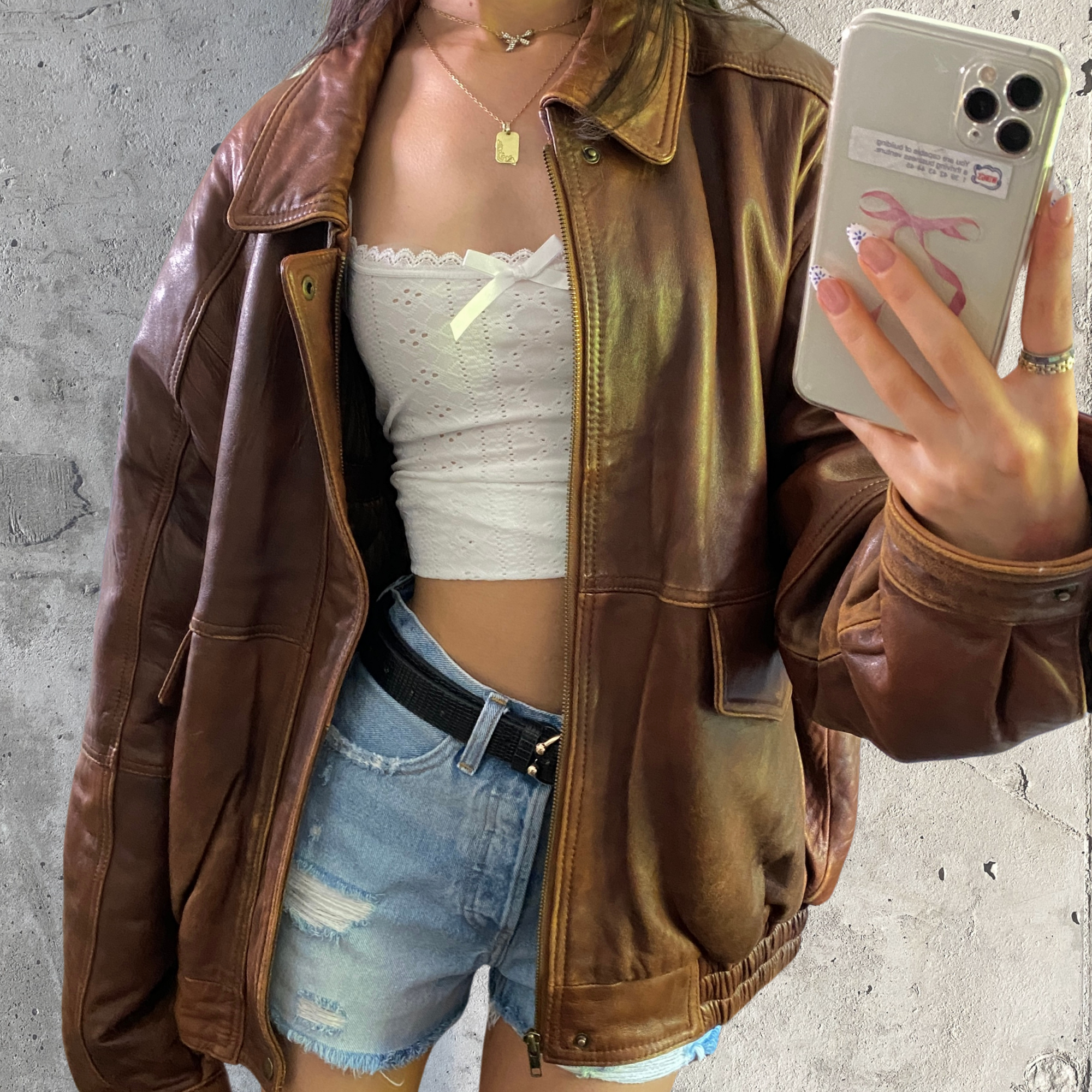 Canyon Leather Bomber