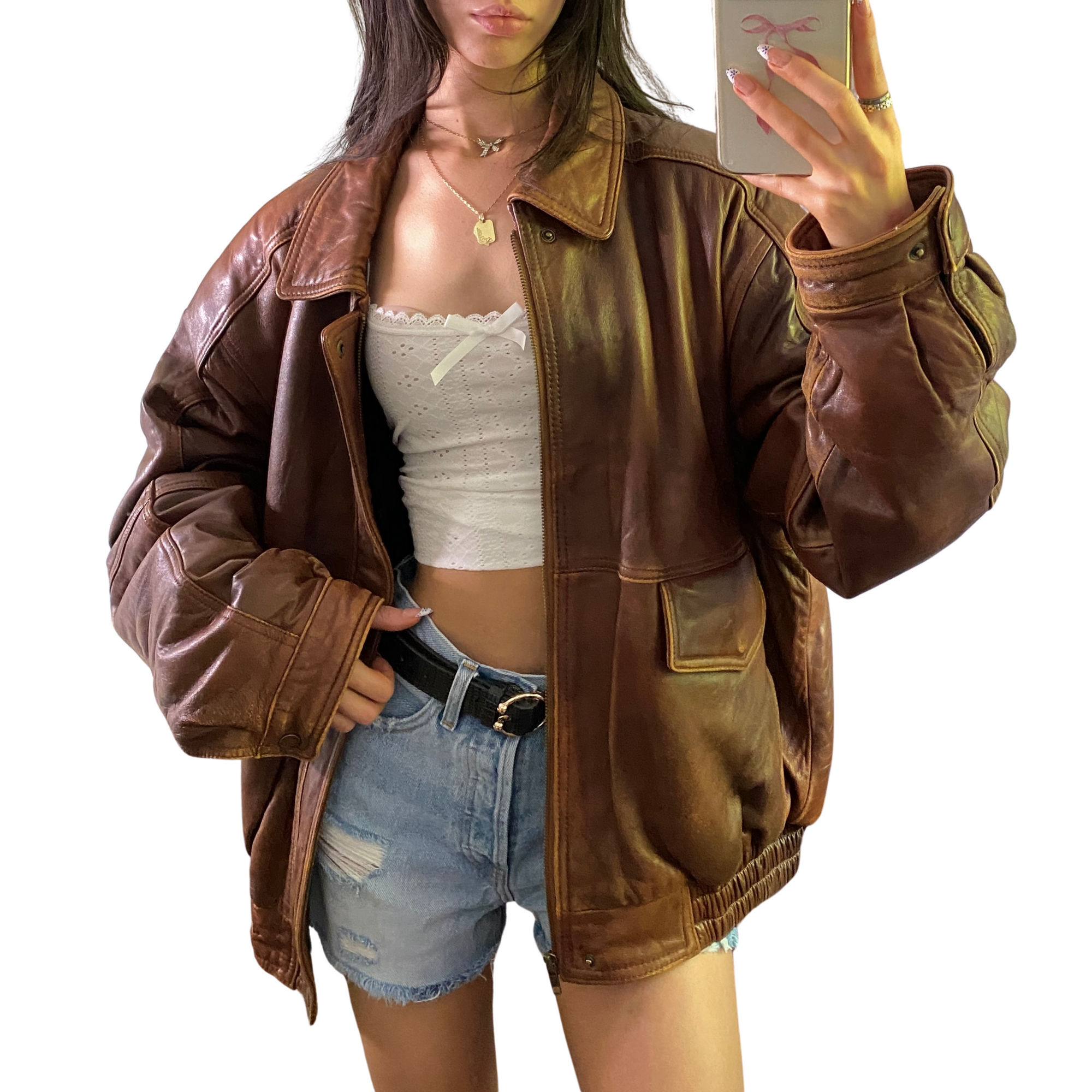 Canyon Leather Bomber