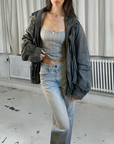 Grench Leather Bomber