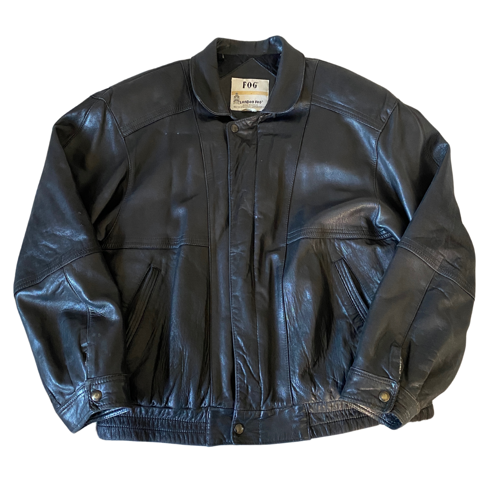 London Fog Leather Bomber