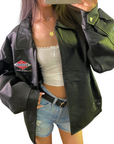 Polar Ridge Leather Bomber
