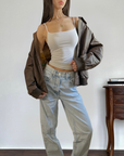 Forenza Leather Bomber