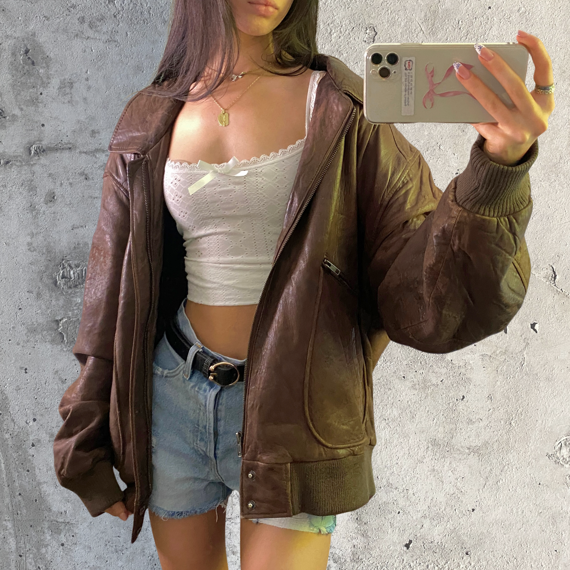 GANT Leather Bomber