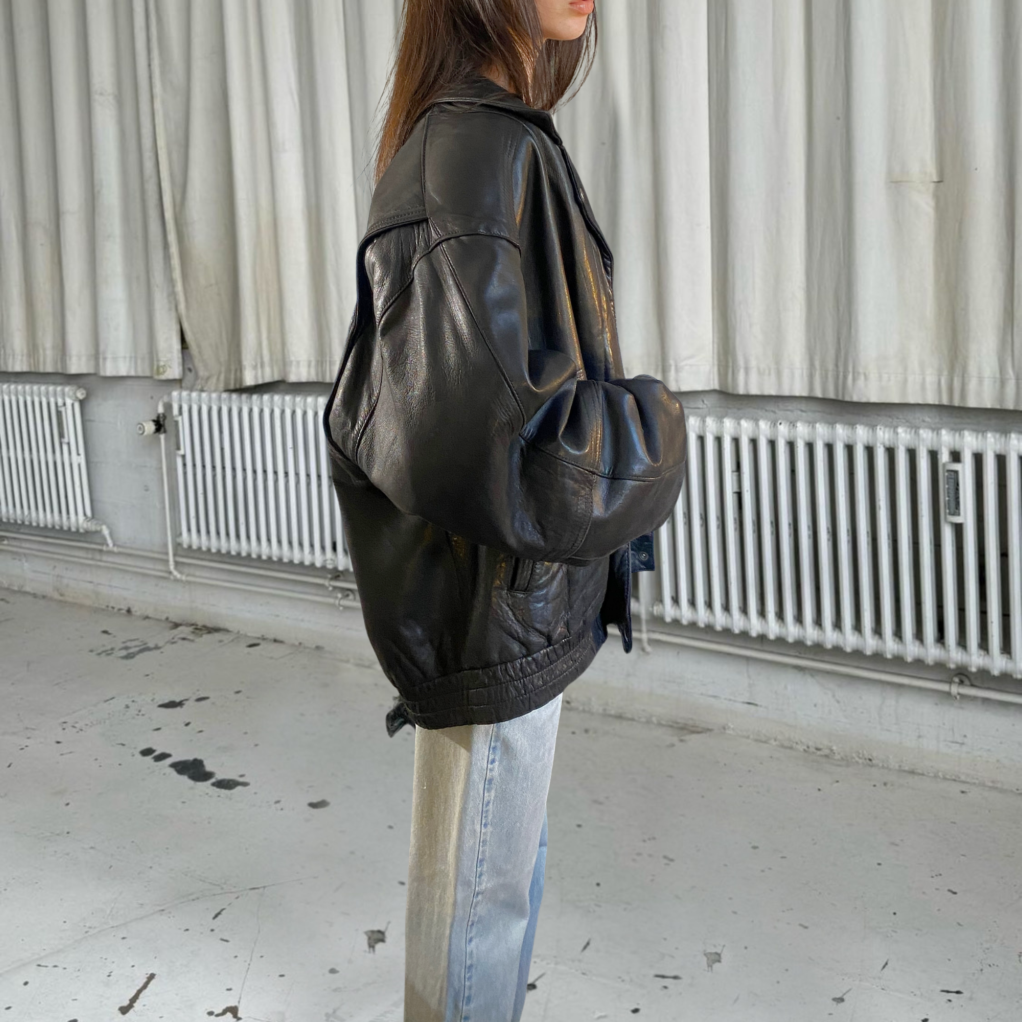 London Fog Leather Bomber