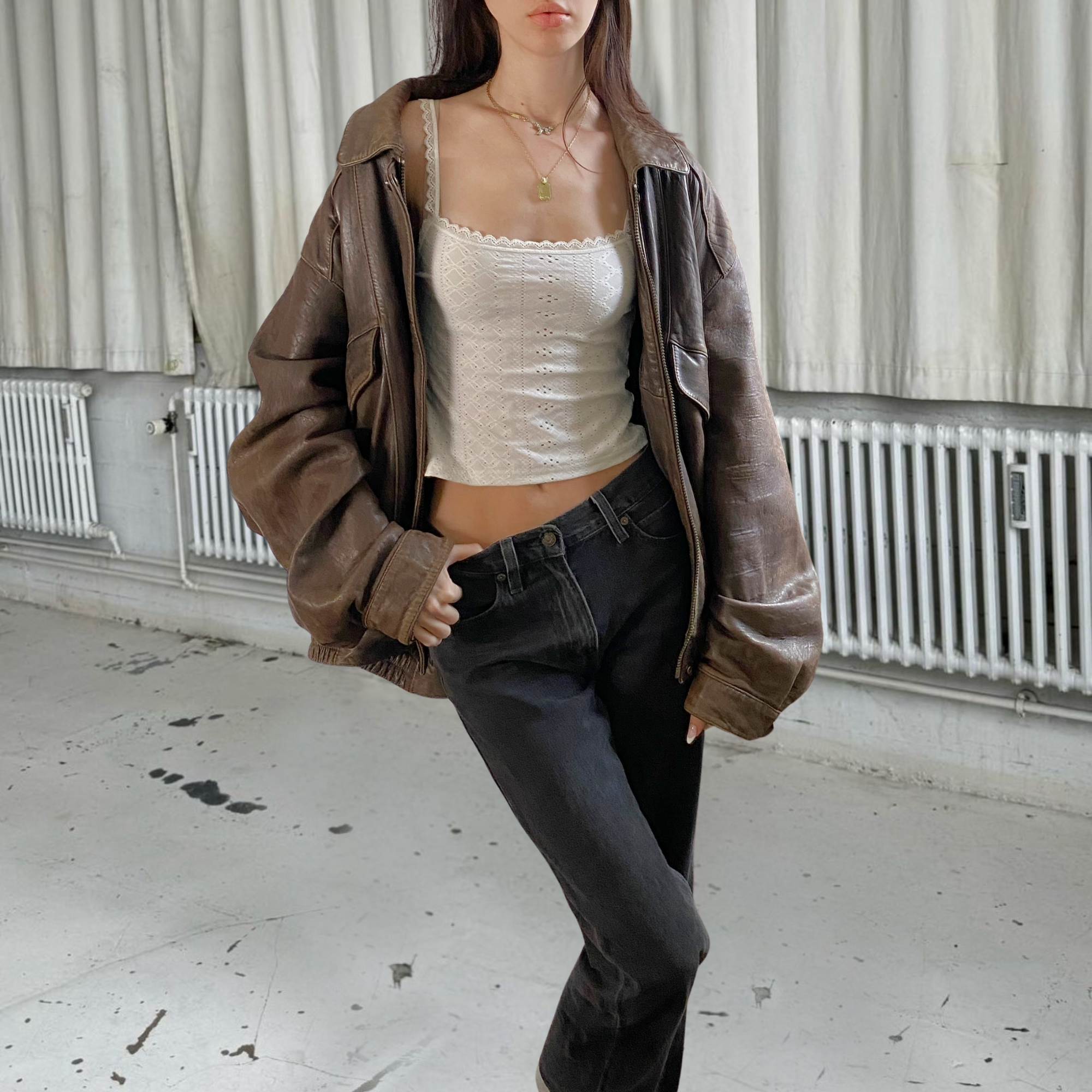 Danier Leather Bomber